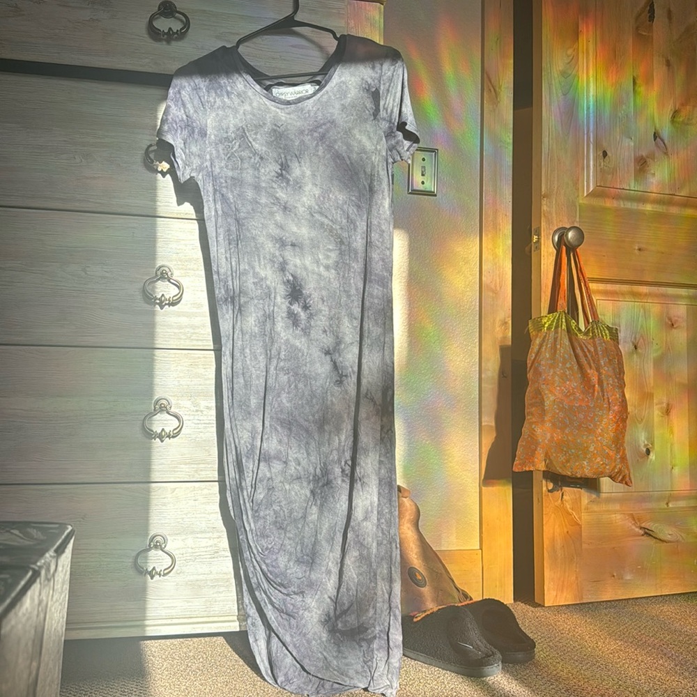 Gypsy Warrior tie dye t shirt dress